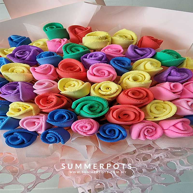 Clay Flowers 67