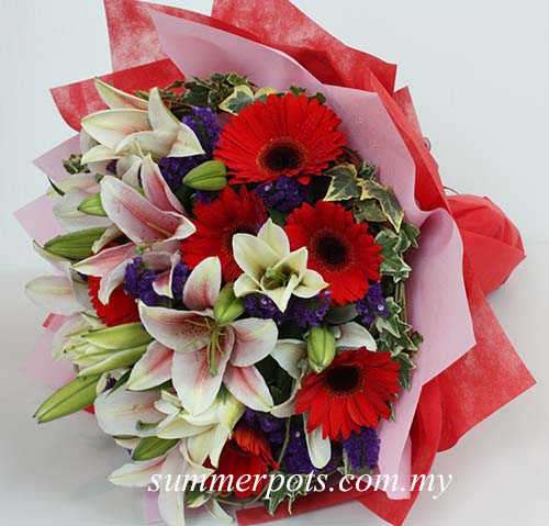 Stargazer Lily Bouquet 370